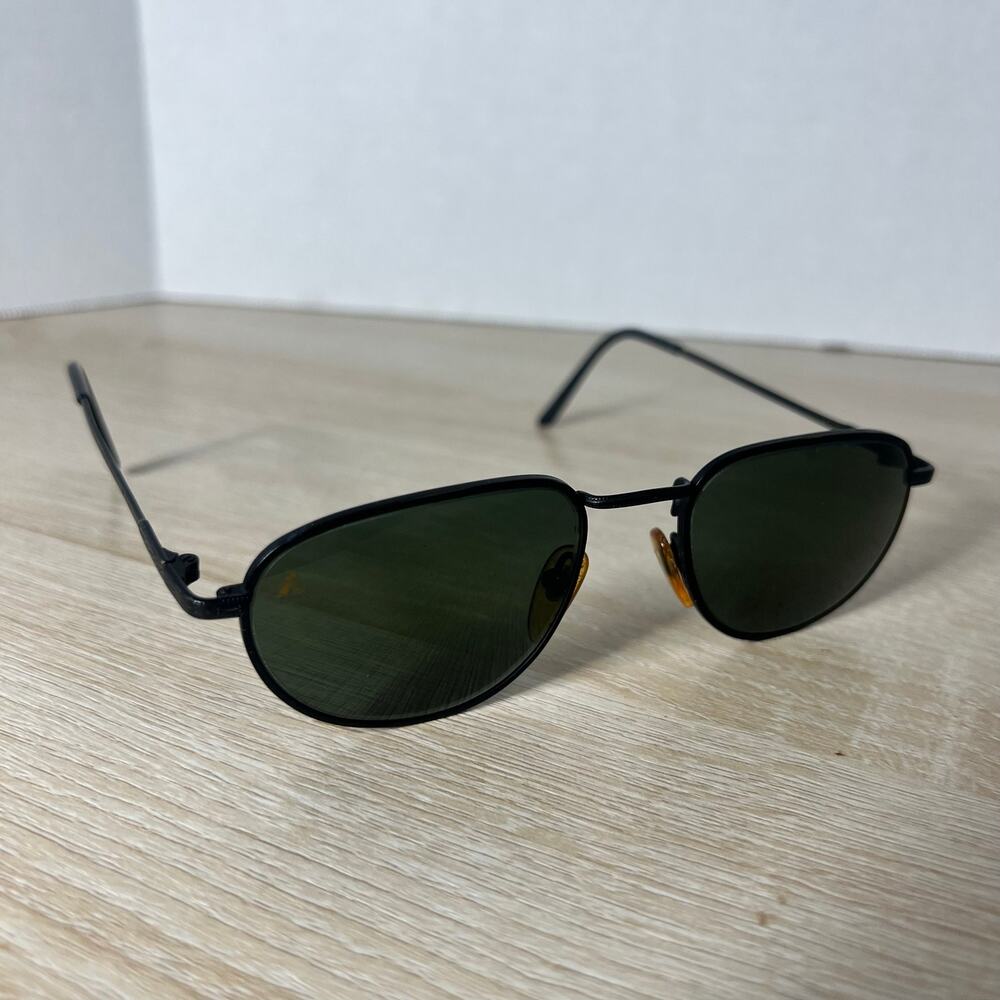 Vintage Bausch & Lomb I's Sunglasses Black Metal Frames 54-22-120